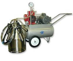 Portable Milking Machine Complete Set Up for Two Animals